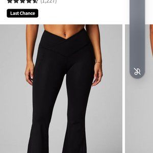 Fabletics High Waisted Crossover Flare